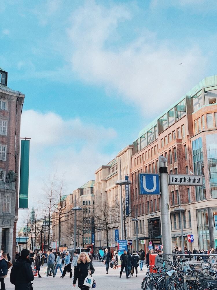 Fußgängerzone in Hamburg