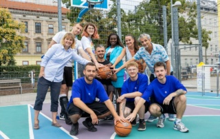 Brand Urbanism: Stadt Wien kooperiert mit Vöslauer Mineralwasser und gestaltet Basketballplätze, Copyright: Stefan Joham