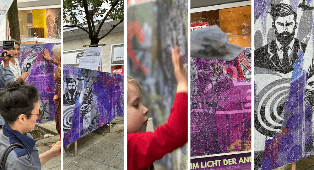 Freiluftgalerie in den Colonnaden