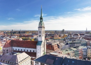 Aerial view of Munich