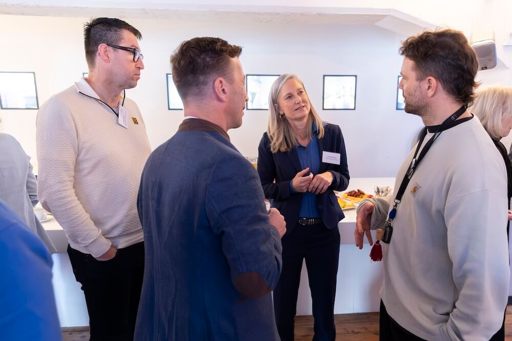 Isabell Köster and other participants in conversation with Benjamin Adrion